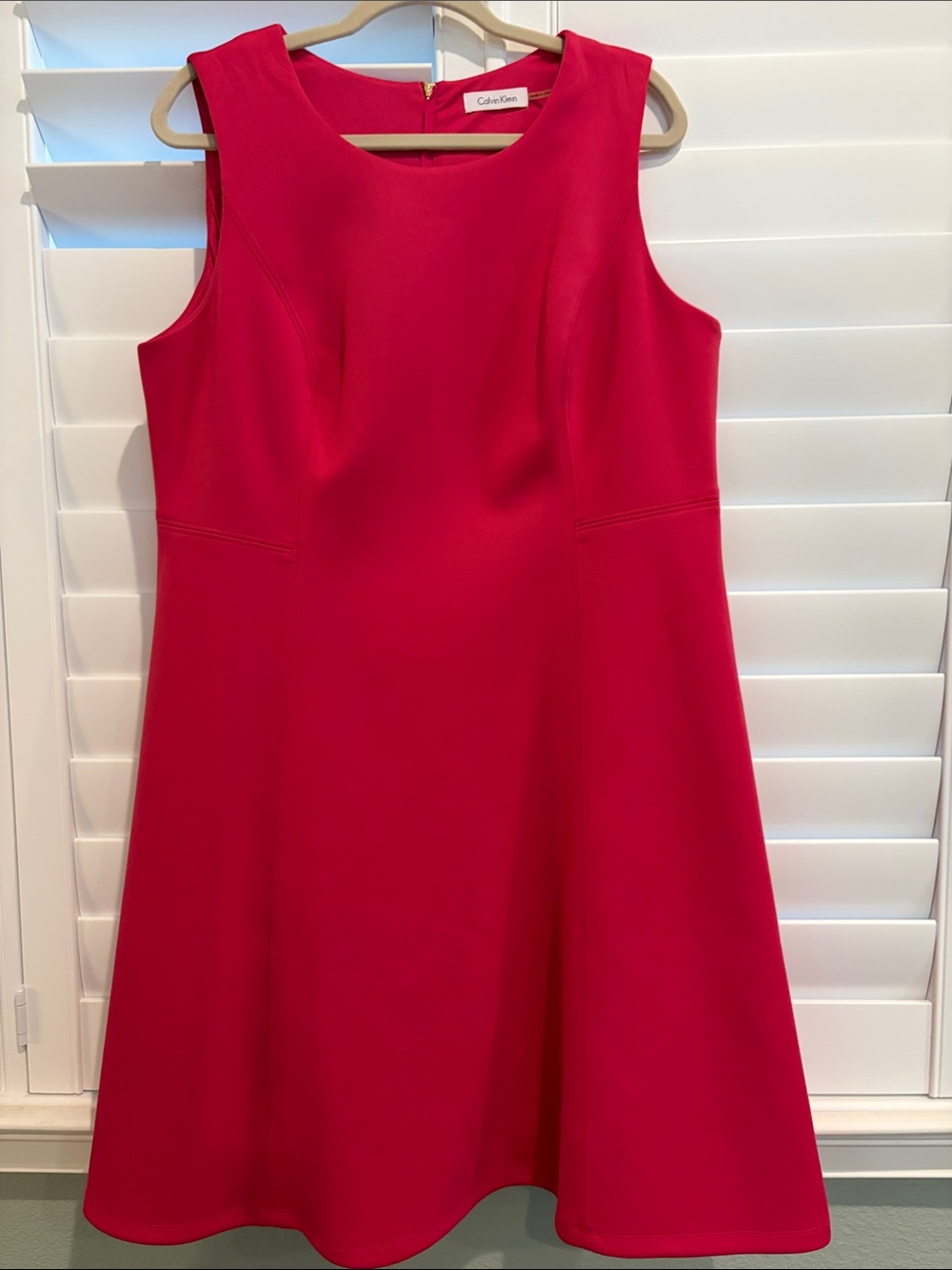 Calvin Klein Fuchsia Sleeveless A-Line Dress